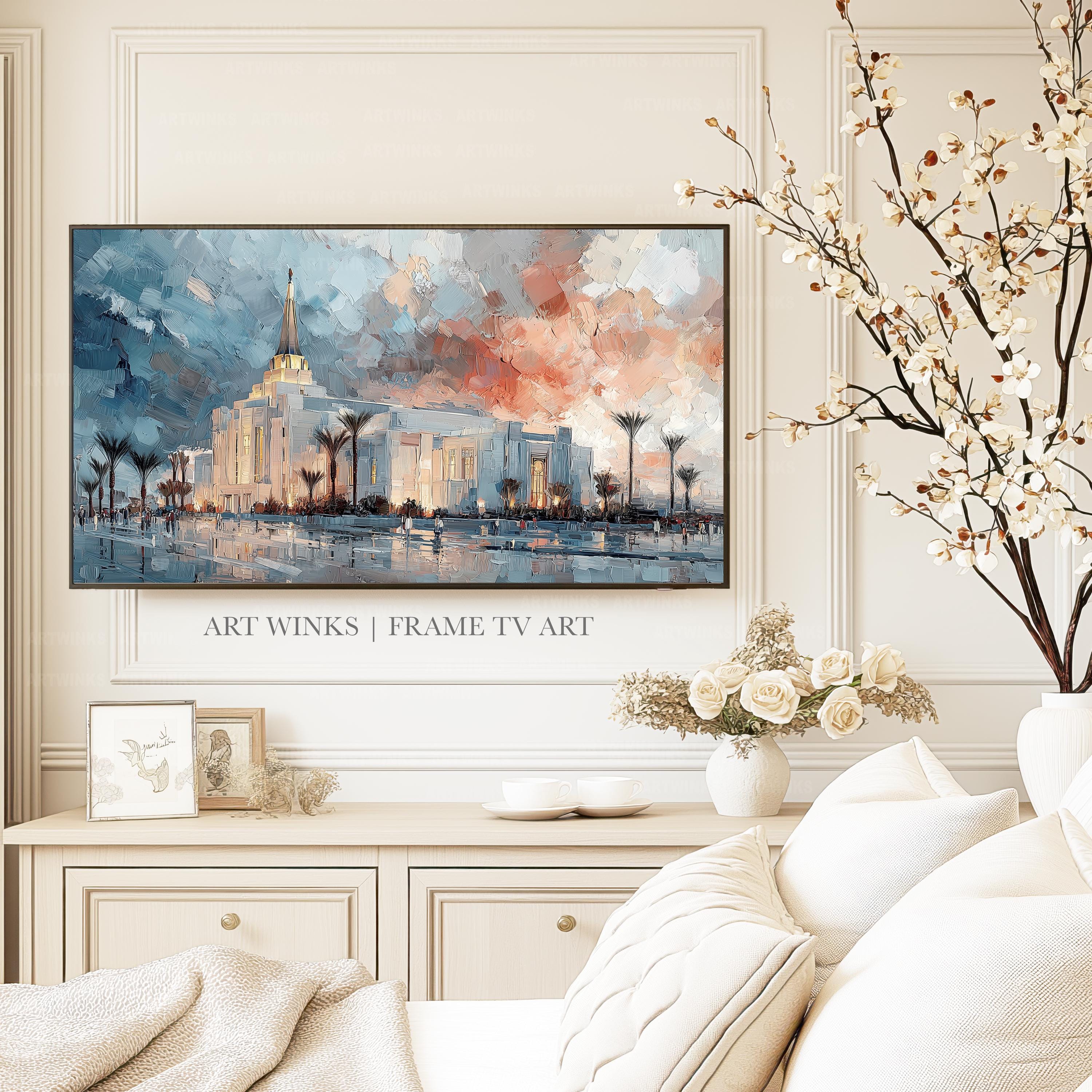 Gilbert Arizona Temple Frame TV Art Download, LDS Digital Oil