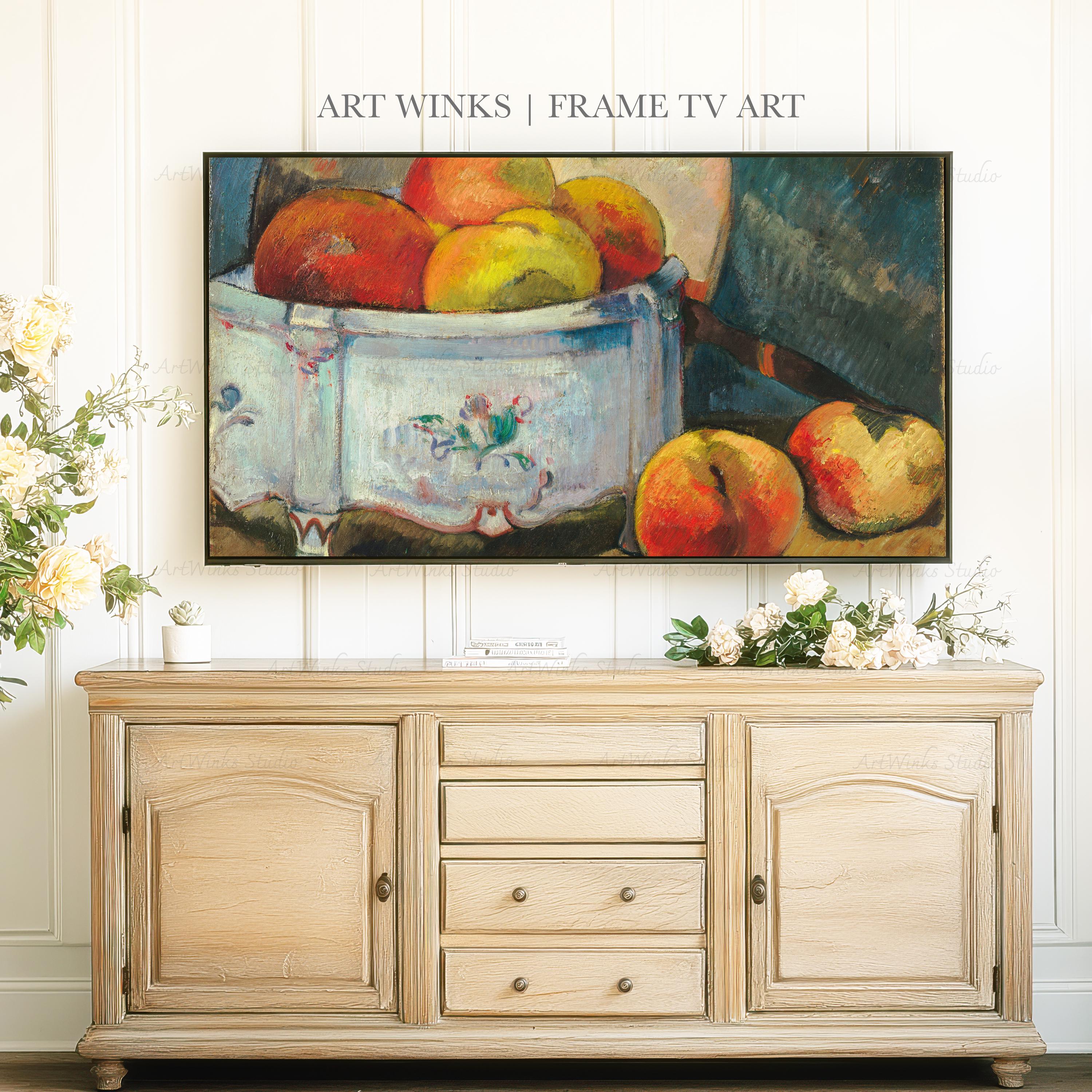 Frame TV Art, Still Life With Peaches, Paul Gauguin Vintage
