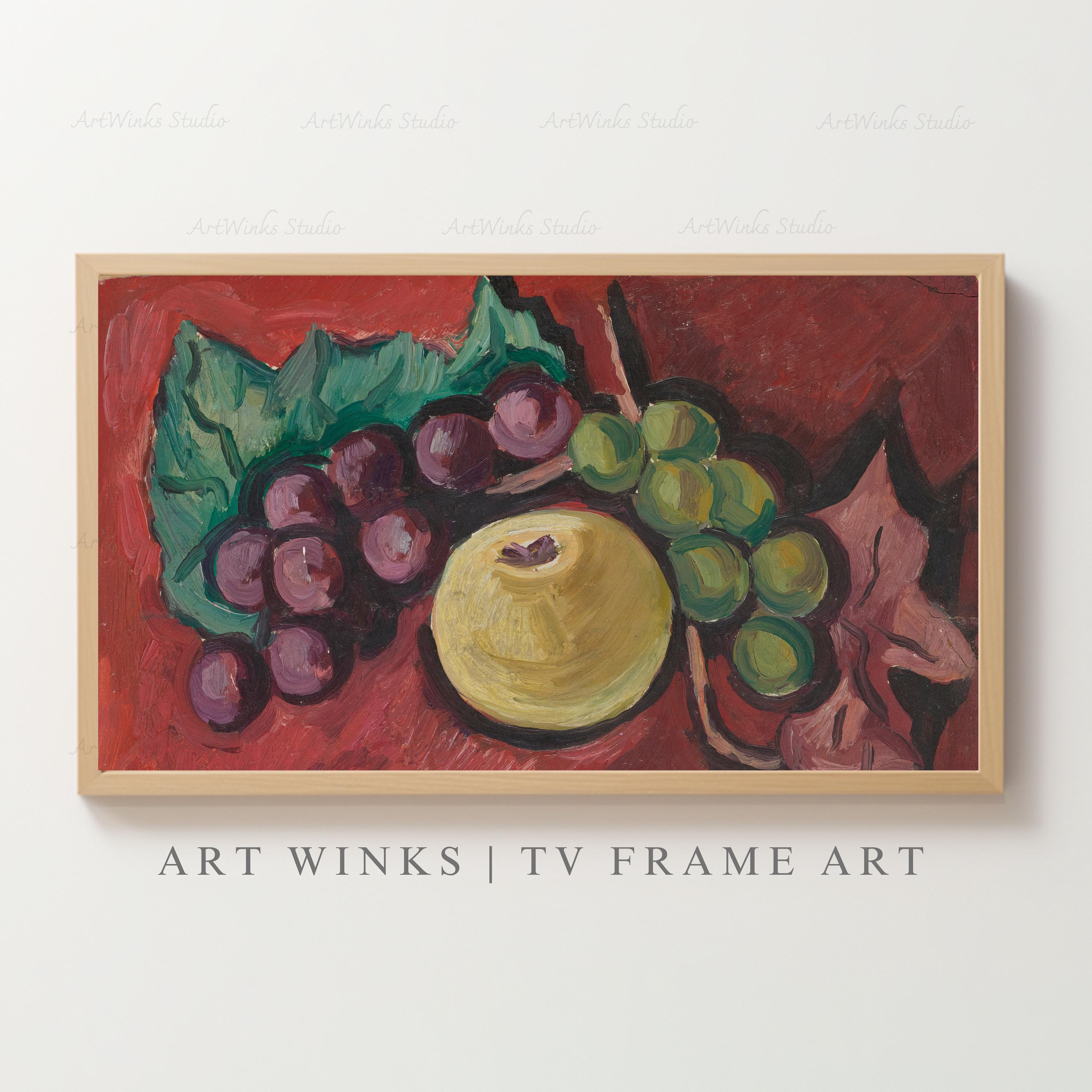 Frame TV Art, Vintage Still Life Wall Art, Marsden Hartley Fruit