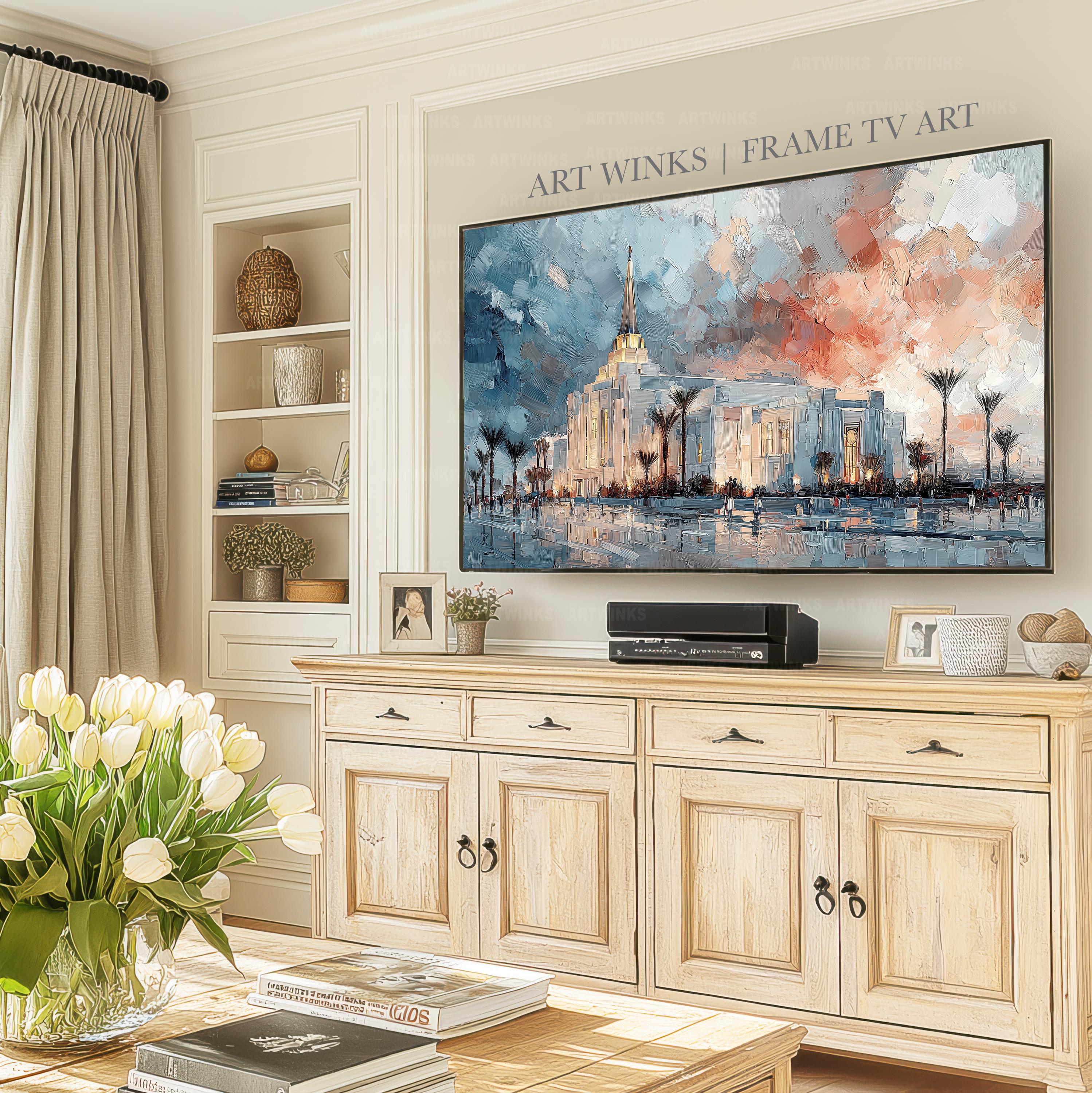 Gilbert Arizona Temple Frame TV Art Download, LDS Digital Oil
