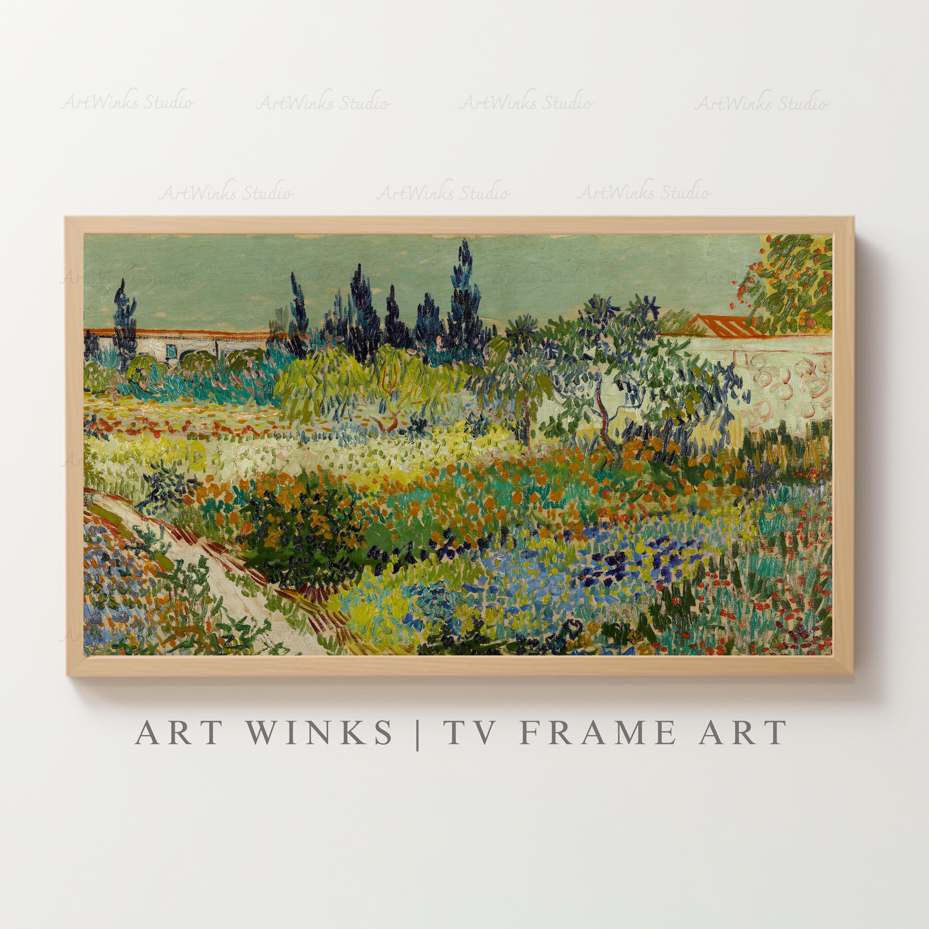 フレームTVアート、フィンセント・ファン・ゴッホのアルルの庭の絵画