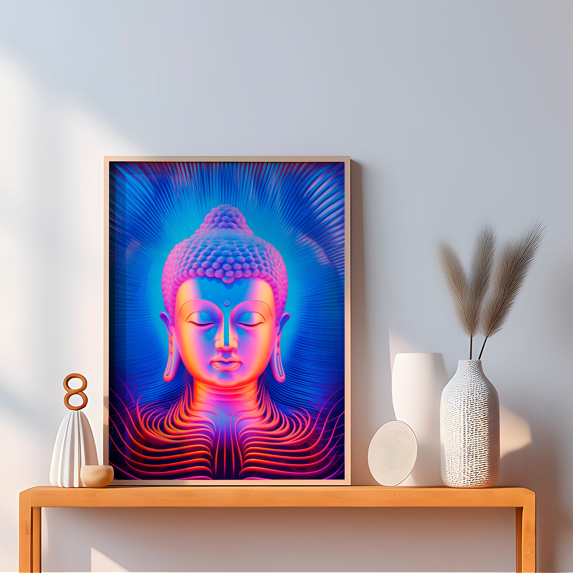 Buddha Wall Art, Buddha Print, Wall Decor Over the Bed, Watercolor ...