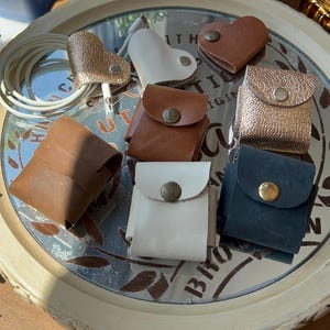 Personalized Leather AirPods Case: Handmade Cowhide Cover