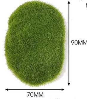NA Woohome 50 PCS Artificial Moss Rocks Decorative Set, Fake Moss Rocks