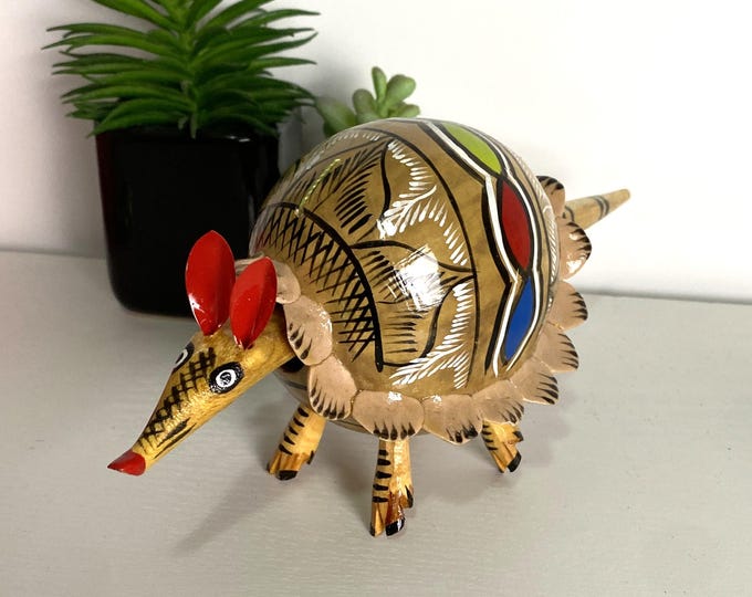 Armadillo Alebrije / Bobble Head/ Hand-Made