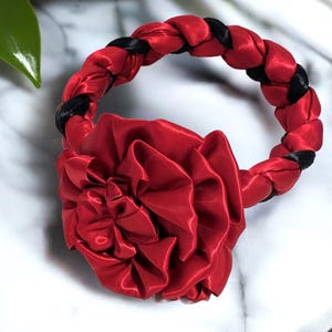 Braided Head Band With Bow/Trenza Tehuana con Moño