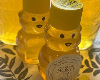 Raw New York Wildflower Honey- 2 OZ BPA Free Mini Bear
