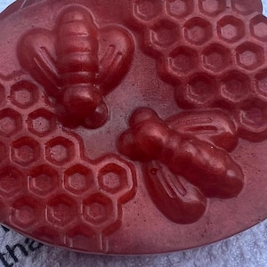 Strawberry Shortcake Honey Glycerin Oval Bee Stamped Soap