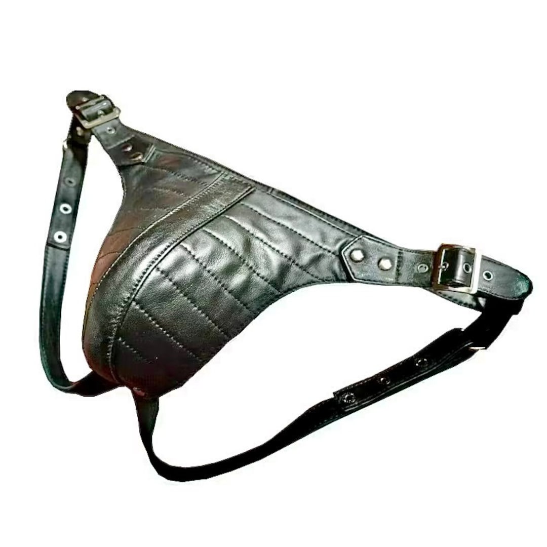 Leather Jock Strap for Men Padded Gay Thong, Slip, and String Lederhose