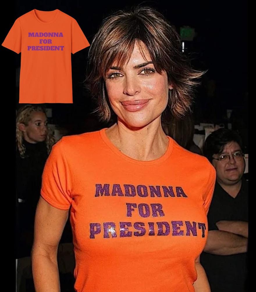 Madonna for President - Unisex Softstyle T-shirt INSPIRED by Lisa