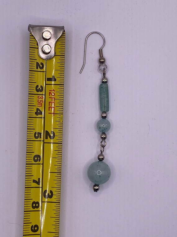 Aventurine and silver earrings - image 2