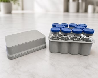 10x 3mL Vial Box Kit, Small Vial Storage Case