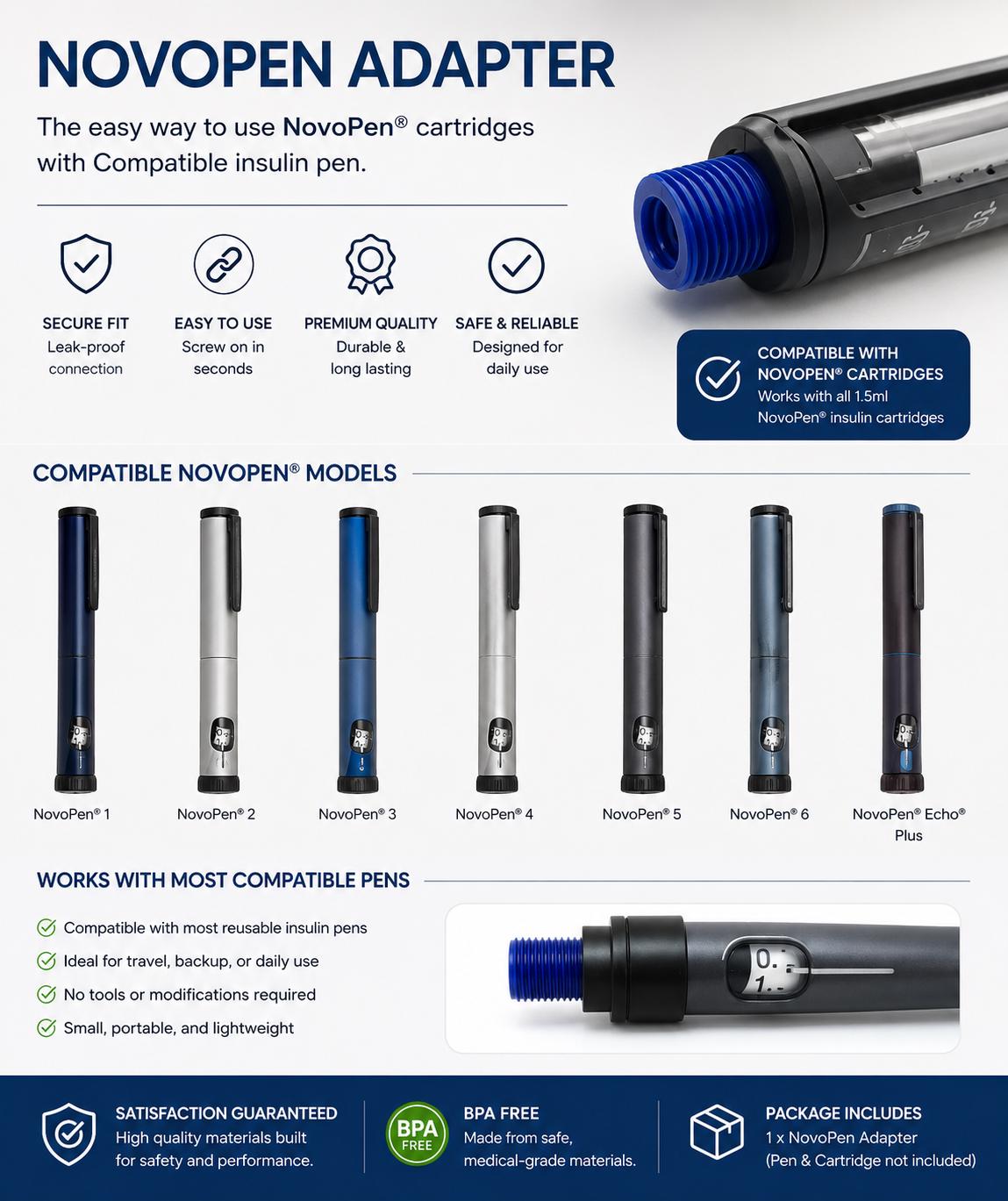 NovoPen Insulin Pen Adapter