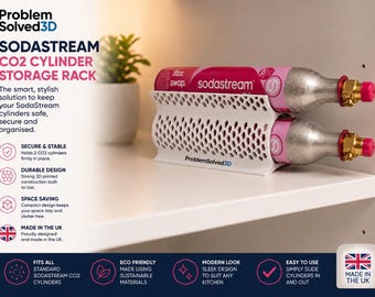 CO2 Cylinder Holder Stand, Compatible with SodaStream Gas Bottle Storage