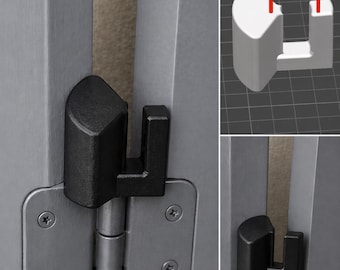 Set di 3 fermaporta a cerniera, protezione per porte resistente, fermo per spazio di 2,5 mm