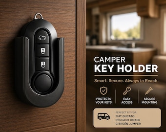Camper Van Key Holder for Fiat Ducato, Peugeot Boxer, Citroën Jumper