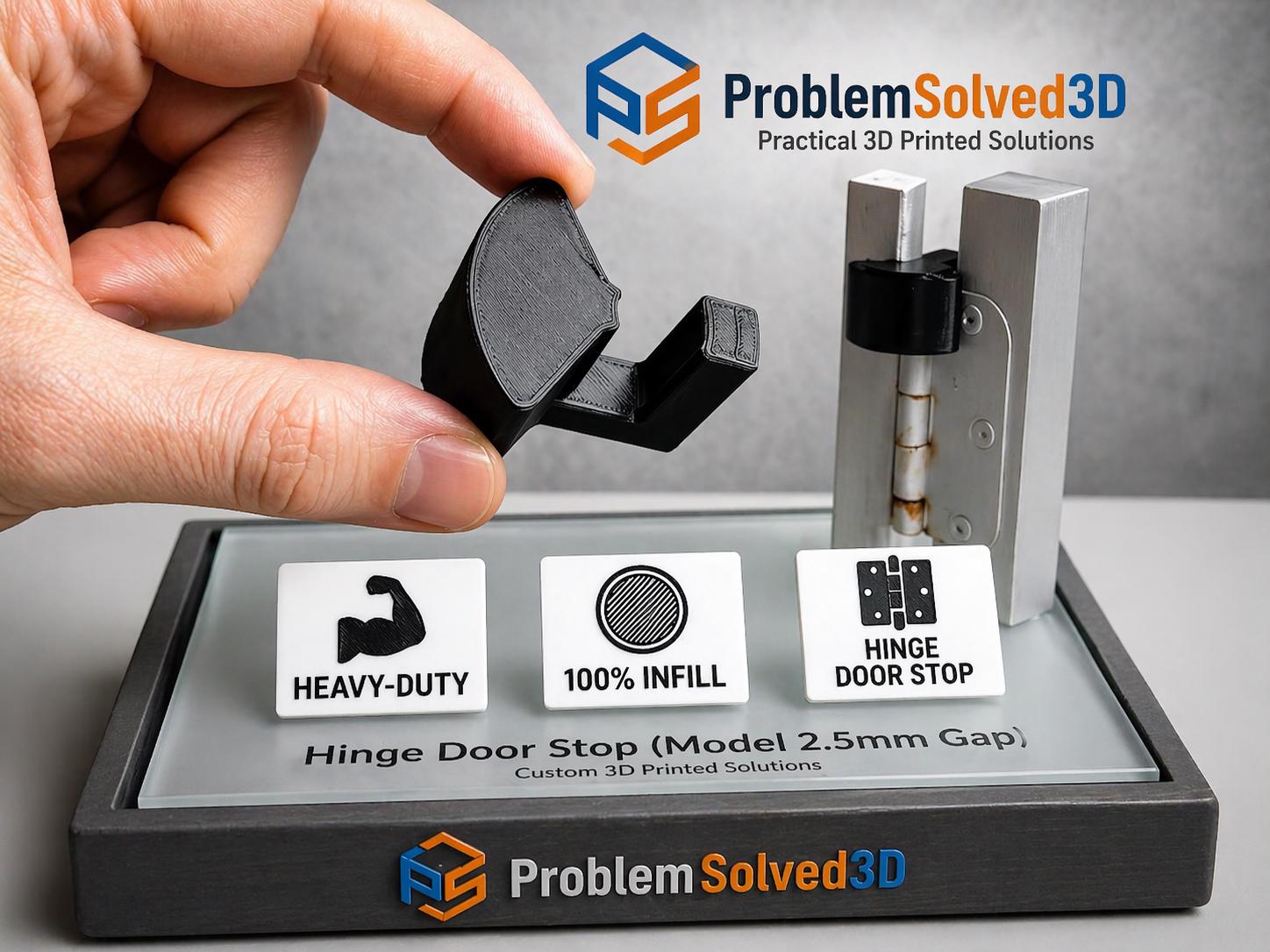 Hinge Door Stop Set of 3 β Heavy Duty Door Protector