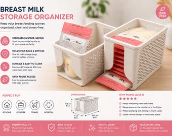 Breast Milk Pouch Holder, Fridge Storage Rack,  Organizer