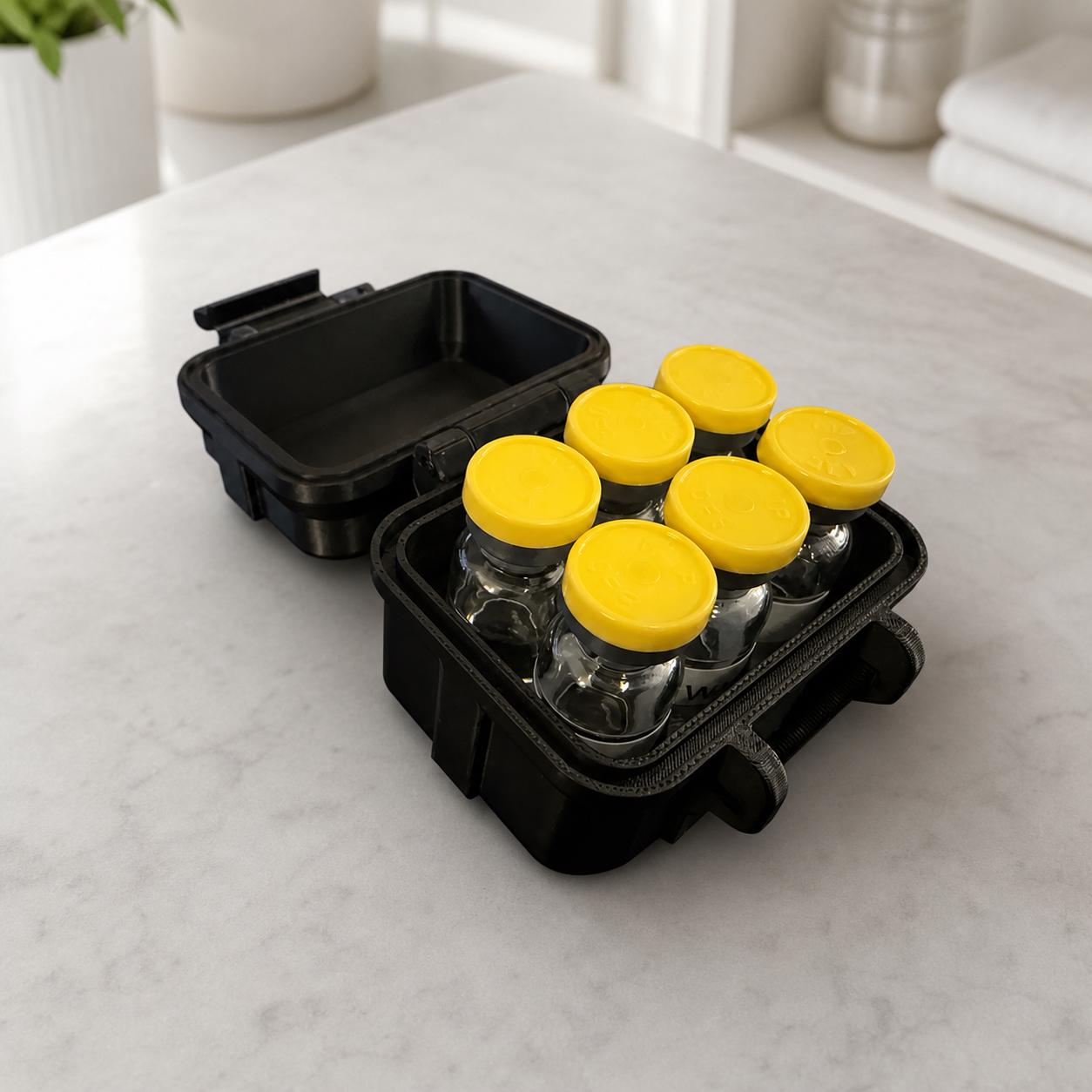 6x 3mL Vial Case β Small Storage Box