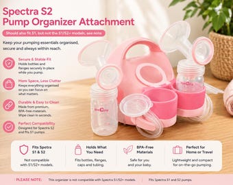 Spectra S2 Pump Organizer Attachment, Countertop Storage for Pump Parts