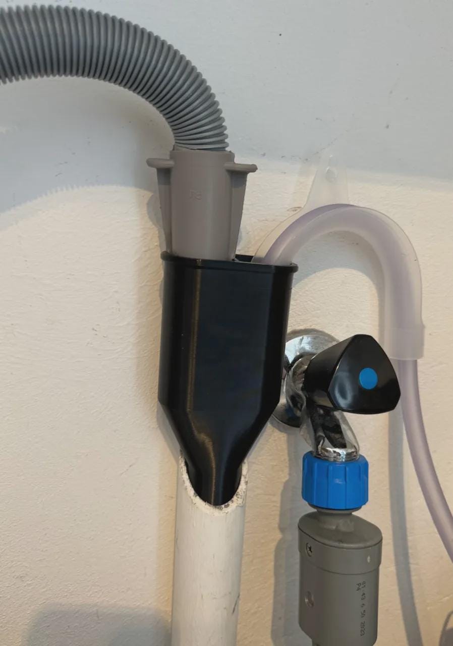 Washing Machine Drain Y Splitter Adapter β Hose Connector