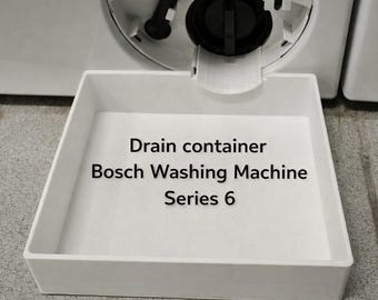 Bosch Series 6 Washing Machine Drain Container Tray, Pump Filter Water Catcher