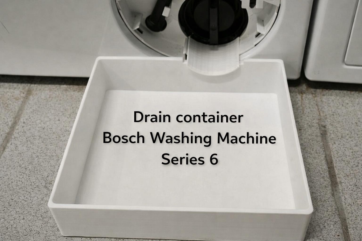 Bosch Series 6 Washing Machine Drain Container Tray