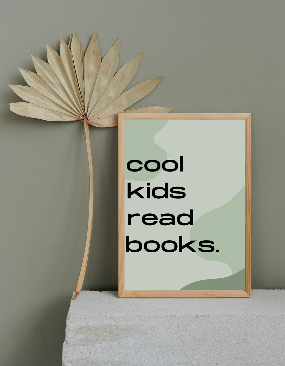 Cool Kids Read Books Printable Kids Reading Book Playroom Etsy