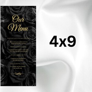 Black Gold Wedding Invitation Template Set, Modern Black Gold Wedding ...