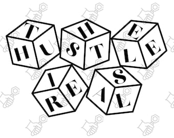 Ajetreo Svg, El ajetreo es real Svg, El ajetreo es real Png, Emprendedor Svg, Rutina Svg, Motivación Svg, Cita inspiradora, Archivo de corte, 17