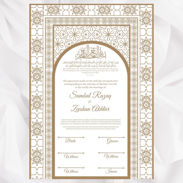 MUSLIM MARRIAGE CERTIFICATE FORMAT visual data 2
