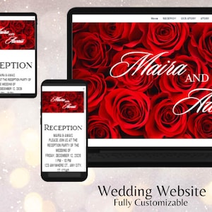 Canva Wedding Website | Wedding Mobile Website Invite | Timeline | Digital Wedding Invitation | Online Wedding Rsvp | Information. WW2
