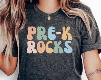 Preschool Teacher Shirt, Pre-K Teacher Shirt, Pre-K Rocks, Teacher Shirts, Teacher Gifts, Back to School Shirt, Teacher Appreciation