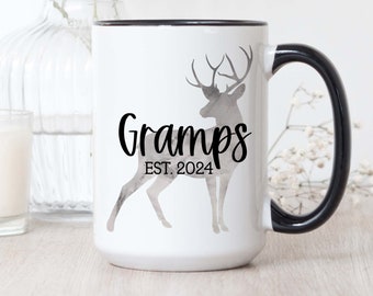 Custom Grandpa Gift, Grandpa Coffee Mug, Father’s Day Gift, First Time Grandpa, Pregnancy Announcement, Gramps Birthday Gift for Him