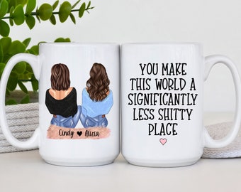 Custom Best Friend Gift, Best Friend Mug, Funny Mug For Best Friend, Long Distance Mug, Personalized Bestie Mug , Bestie Gift, Bestie Cup