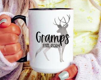 Custom Grandpa Gift, Grandpa Coffee Mug, Father’s Day Gift, First Time Grandpa, Pregnancy Announcement, Gramps Birthday Gift for Him