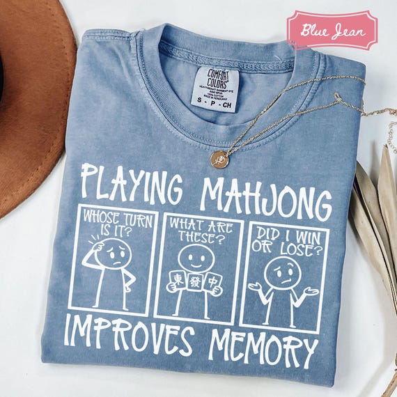 Comfort Colors® Funny Mahjong Shirt, Mahjong Gift, Mahjong Graphic Tee, Mahjong Tshirt, Gift For Mahjong Lover, Mahjong Gift Ideas, Mahj Tee