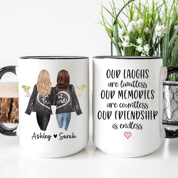 Personalized Best Friend Mug, Gift for Best Friend, Funny Coffee Mug, Custom Best Friend Gift for Birthday, Going Away Gift, Friendship Mug