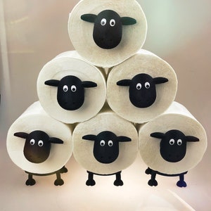 Toilettenpapier und Handtücher Halter in Form eines Schafs – Der charmante Hingucker für Ihr Bad oder Ihre Toilette! Deco als Geschenkidee.