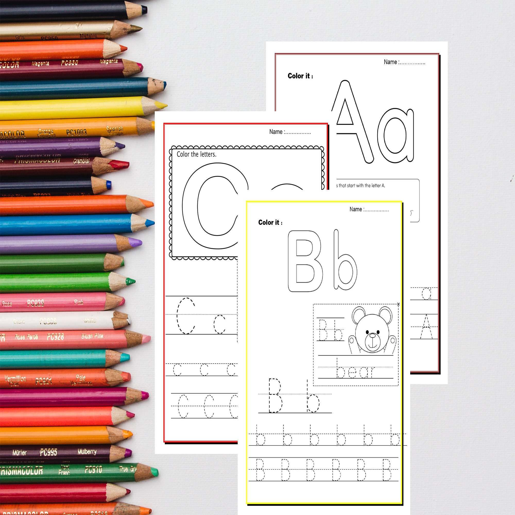 Letter of the Week Worksheets Printable Alphabet Busy Book - Etsy