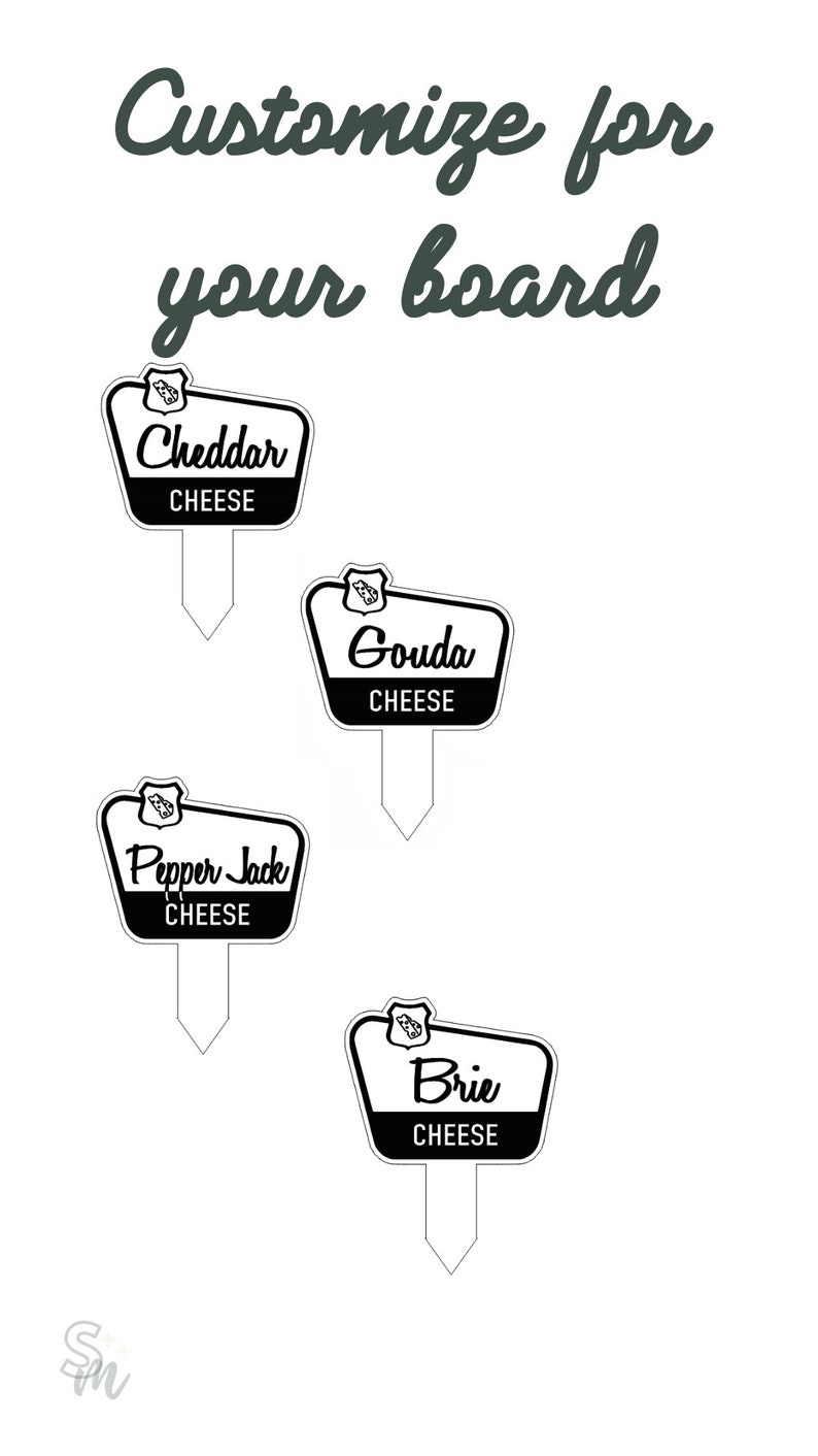 National Park-inspired Wooden Cheese Sign for Charcuterie Boards - Etsy