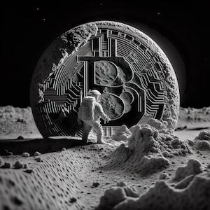 Bitcoin poster, bitcoin art, abstract bitcoin, Bitcoin astronaut, Bitcoin digital file, modern Bitcoin, original bitcoin