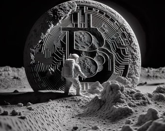 Bitcoin poster, bitcoin art, abstract bitcoin, Bitcoin astronaut, Bitcoin digital file, modern Bitcoin, original bitcoin