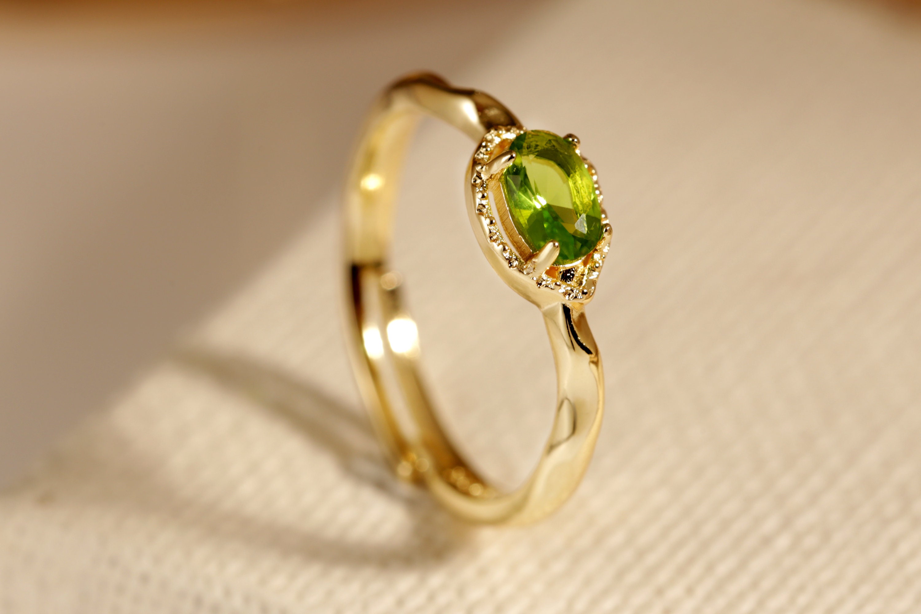 Stunning 10k Yellow Gold July Birthstone Ring – 1 Ct Emerald Cut CZ Solitaire, Size 11.25, Comfort Fit - View #3