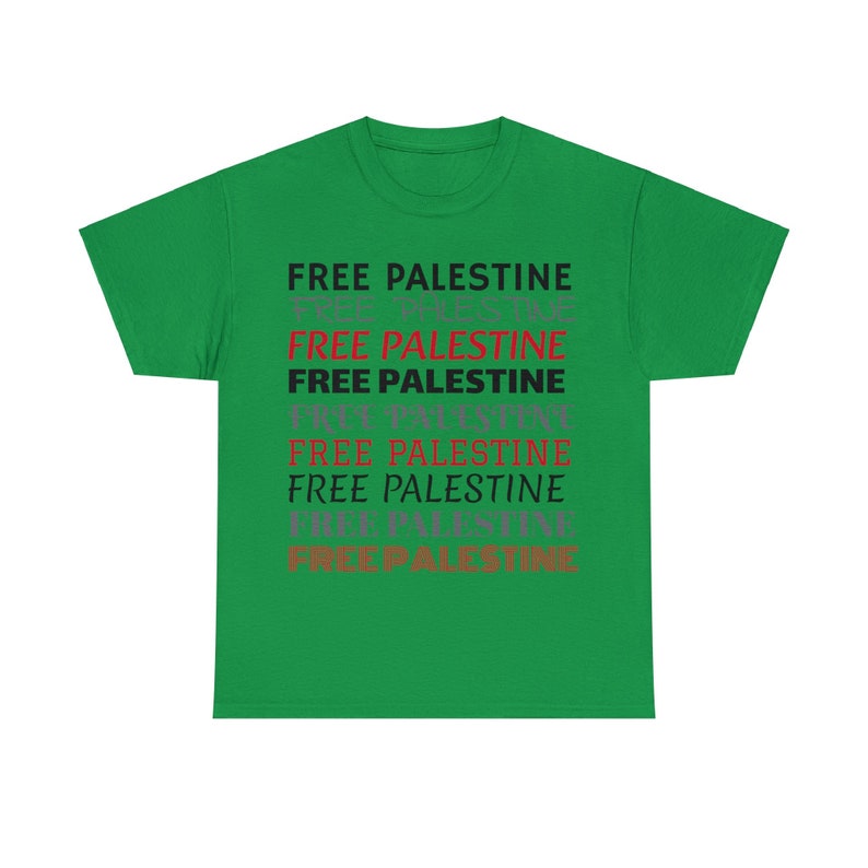 Free Palestine Unisex Cotton Tee zdjęcie 3