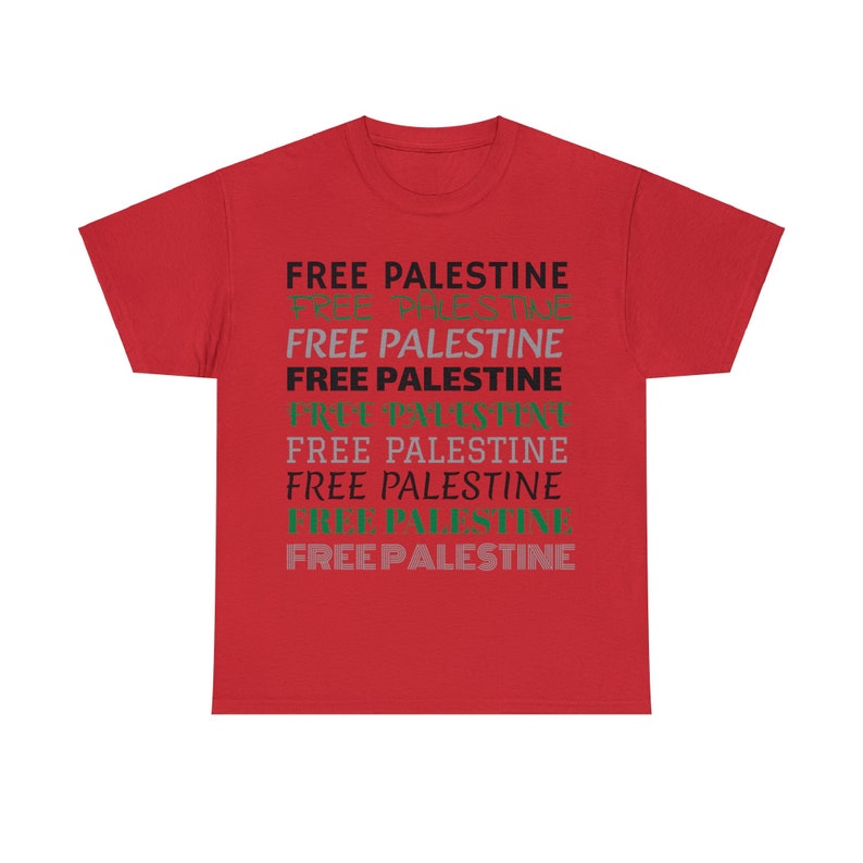 Free Palestine Unisex Cotton Tee image 7