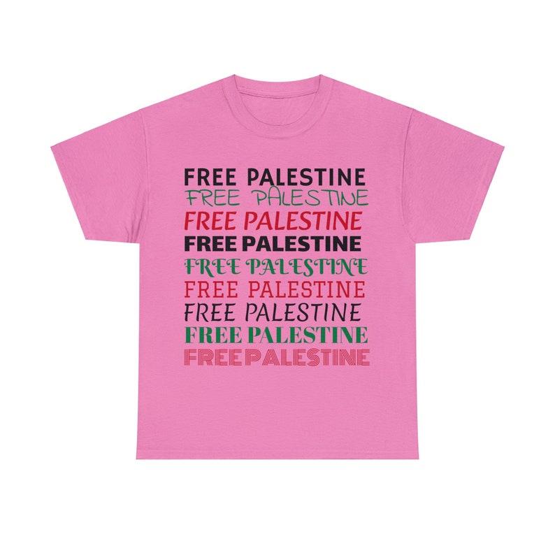 Free Palestine Unisex Cotton Tee zdjęcie 9