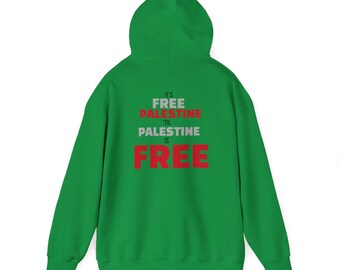 Free Palestine Unisex Hooded Sweatshirt