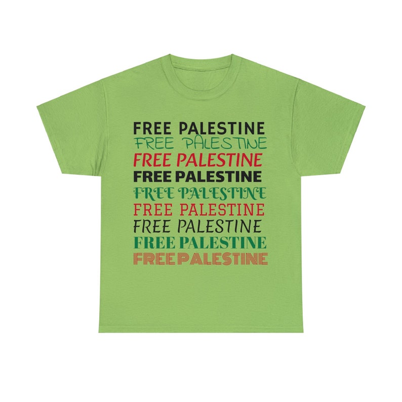 Free Palestine Unisex Cotton Tee image 10