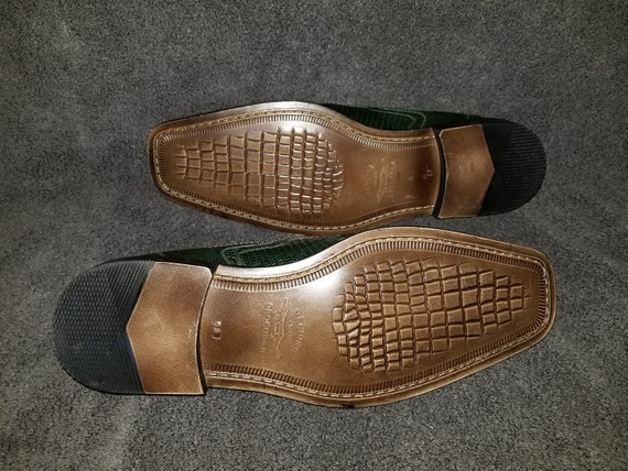 Romano Green Crocodile leather shoes mens 15 *NEW… - image 7